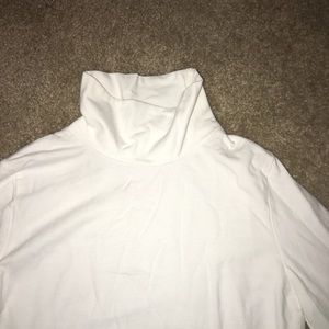 White Long Sleeve Turtleneck